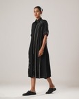 Mj Pleated Dress (Black)