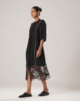 Mj Organza Panel  Dress