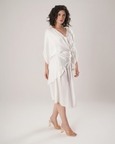 Flow Kaftan Tie Up Dress - White
