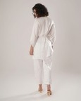 Flow Kaftan Tie Up Top - White