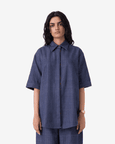 Ava Handwoven Denim Shirt
