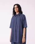Ava Handwoven Denim Shirt