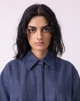 Ava Handwoven Denim Shirt