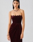 Charlotte Velvet Ajrakh Gown