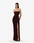 Charlotte Velvet Ajrakh Gown