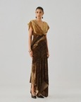 Zarina Velvet Ajrakh Gown