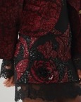 Wild Rose Embroidered Mini Skirt