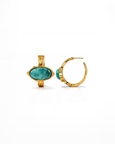 Turquoise Eye Drop Earrings