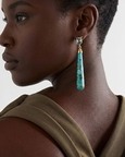 London Blue Topaz & Copper Turquoise Drop Earring