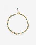 Turquoise Nugget Link Chain Necklace