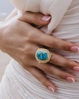 Turquoise Emblem Ring