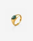 Turquoise Bezel 92.5 Sterling Silver Ring