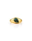 Turquoise Bezel 92.5 Sterling Silver Ring