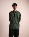 Green Press Collar Shirt