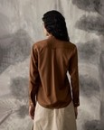 Tencel Shirt - Brown - Women