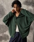 Green Dolman Hoodie - Women