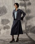 Grey Rough Edged Button Up Knit - Women