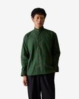 Green Linen Work Shirt - Men