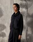 Black Tencel Work Shirt - Women