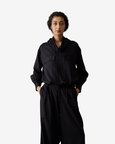 Black Tencel Work Shirt - Women
