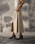 Beige Twill Skirt - Women