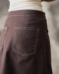 Linen Pleated Skirt - Women