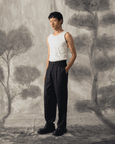 Black Tencel Trousers - Men