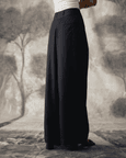 Black Tencel Baggy Trousers - Women