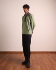 Fleece Pullover Green Grey