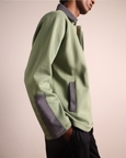 Fleece Pullover Green Grey