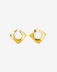 Chic Square Gold Hoops
