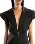 Power Shoulder Mini Dress