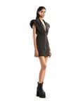Power Shoulder Mini Dress