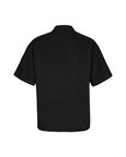 Black Camp Collor Half Sleeves Shirt
