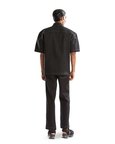 Black Denim Powershoulder Shirt