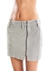 Grey Denim Mini Skirt