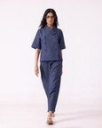 Becky Handwoven Denim Top