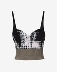 Tie-Dye Bralette With Chainmail Hem