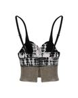 Tie-Dye Bralette With Chainmail Hem