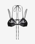 Econyl Bralette Layered With Latex