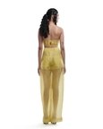 Yellow Rubber Paneled Bralette