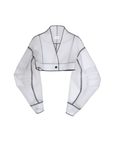 Structured Crop Peplum Jacket