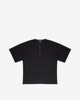 Black Round Neck Econyl T-shirt