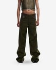 Olive Dutch Satin Rubber Pants