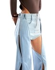 Denim Chaps Pants