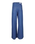 Blue Handwoven Wide Hem Pants