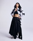 Monochrome Petal Skirt