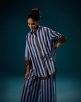 Side Tie Contrast Shirt