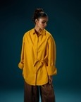Side Tie Contrast Shirt