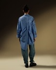 Asymmetrical Button Pleat Shirt